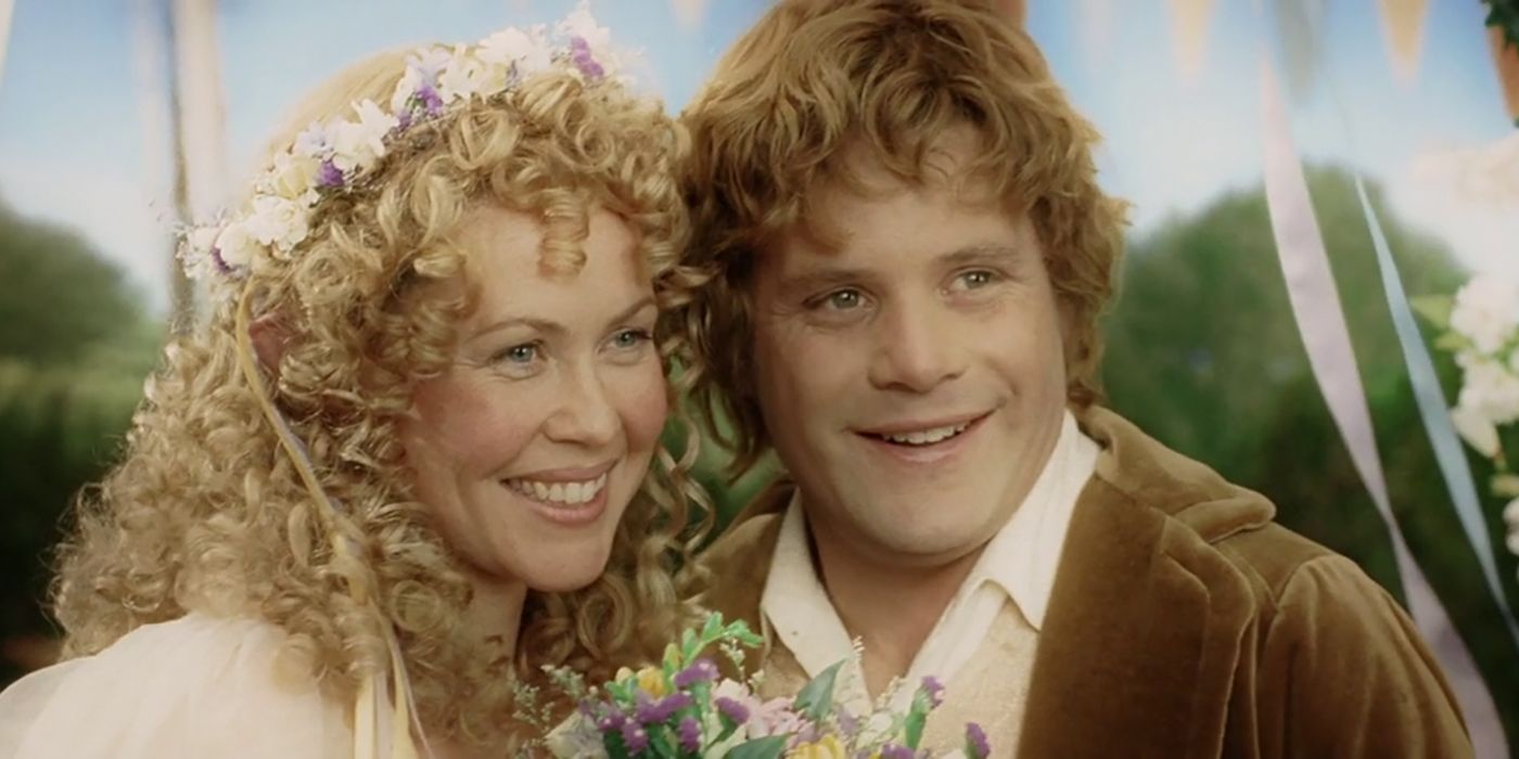 Lord of the Rings Sean Astin as Samwise Gamgee during his wedding to Rosie Cotton Wedding