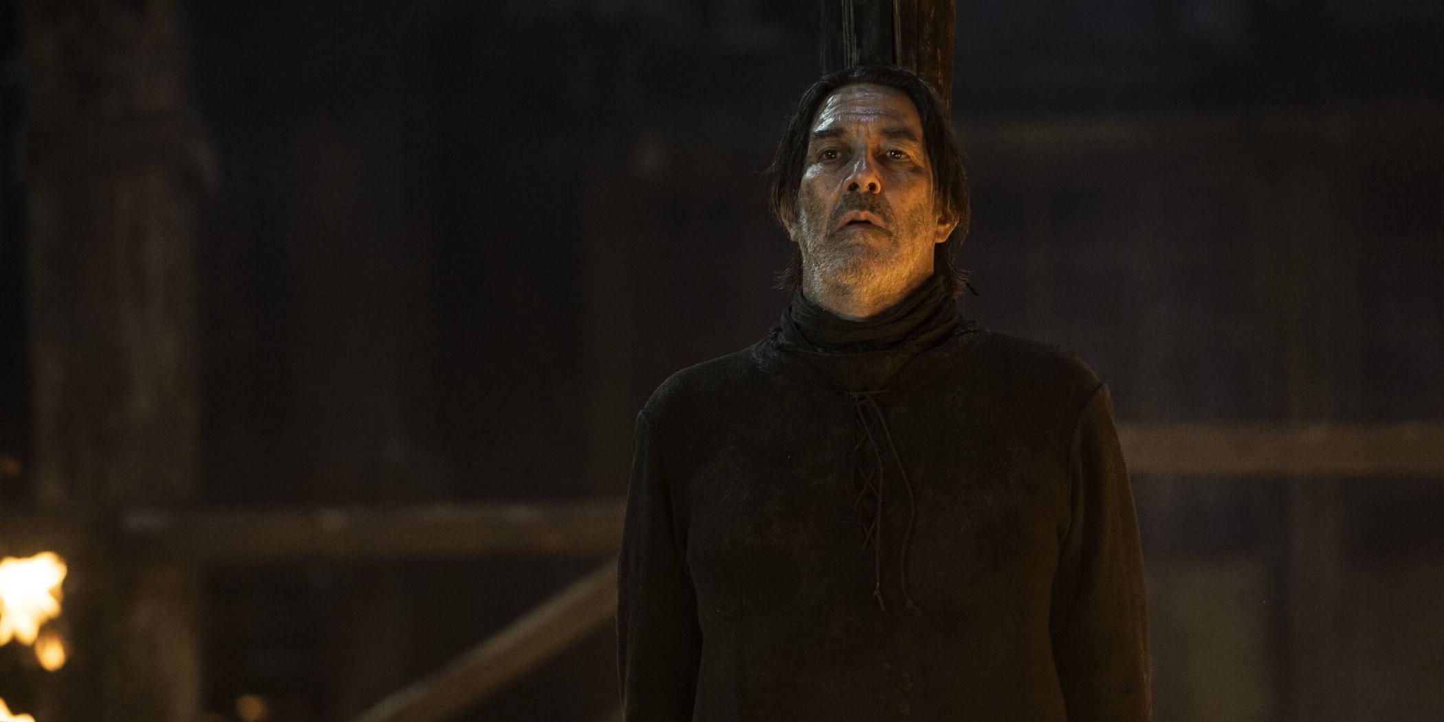 Mance Rayder burned at the stake in Game of Thrones