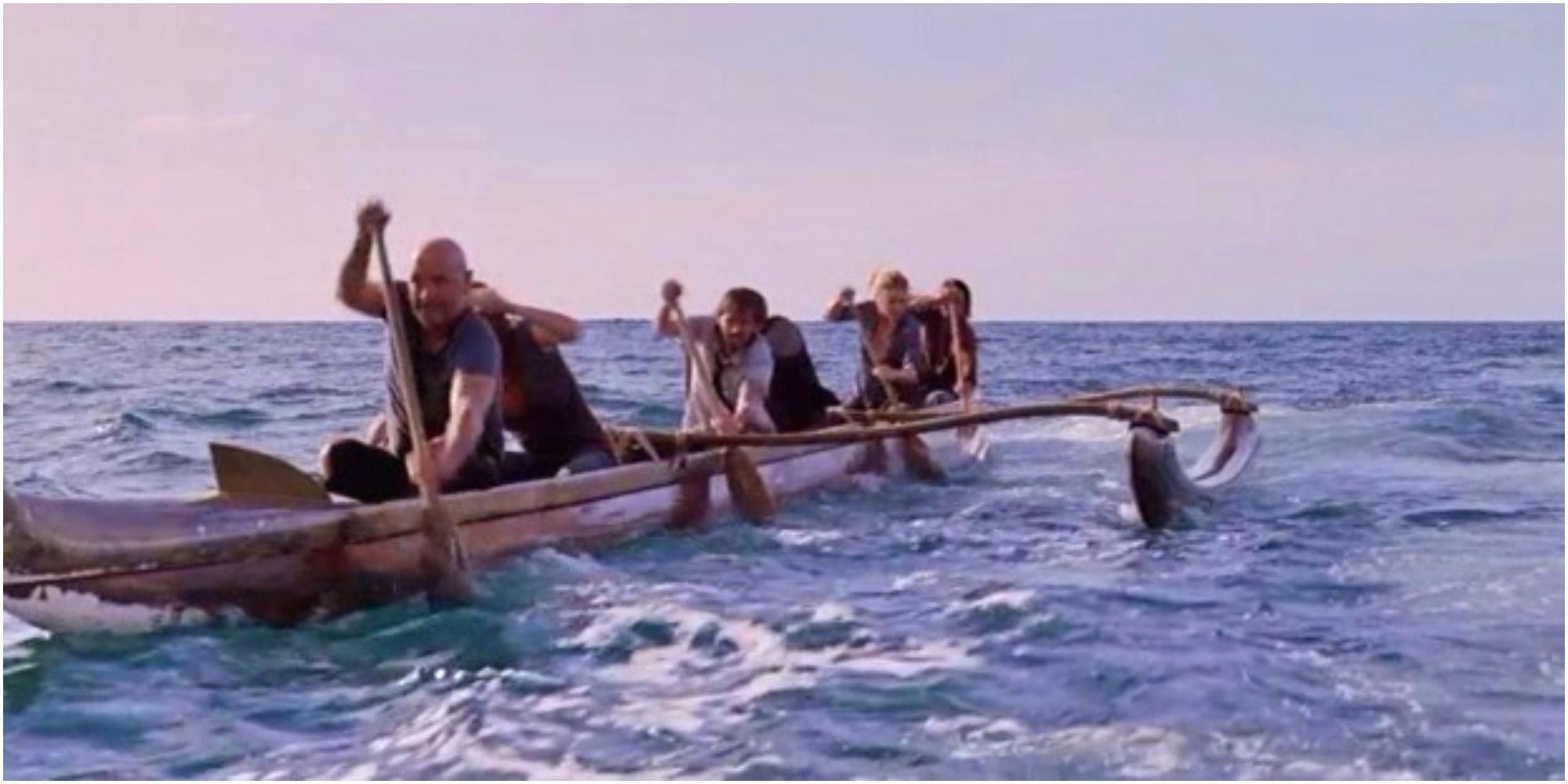 On Lost, who was in the other outrigger shooting at our heroes.