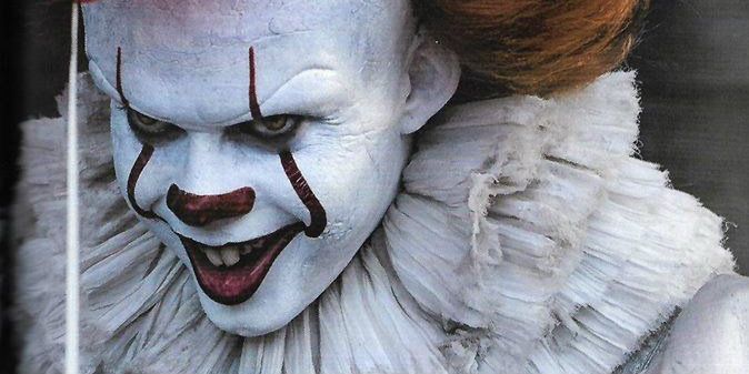 Pennywise grinning in the It movie.