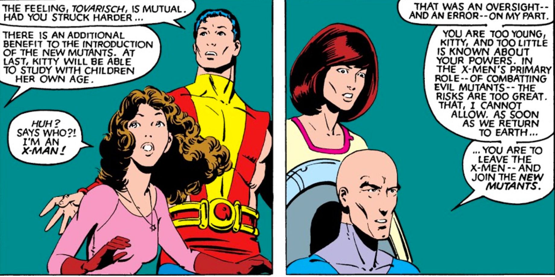 Professor X Demotes Kitty Pryde From X-Men to New Mutants