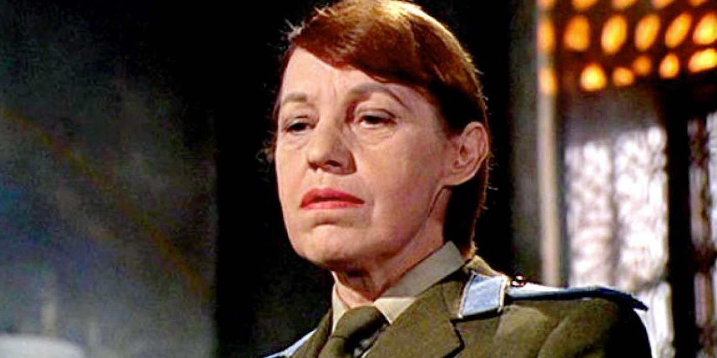 Rosa Klebb in a military uniform in From Russia With Love