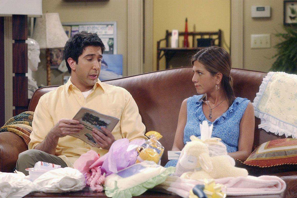 Ross and Rachel in Friends