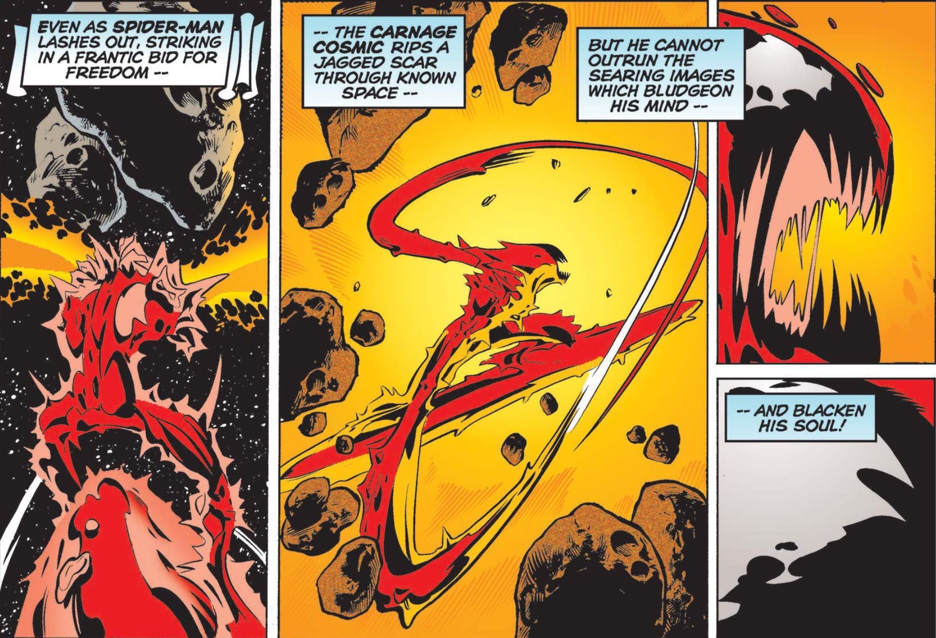 Silver Surfer as the Carnage Cosmic in Amazing Spider-Man 431
