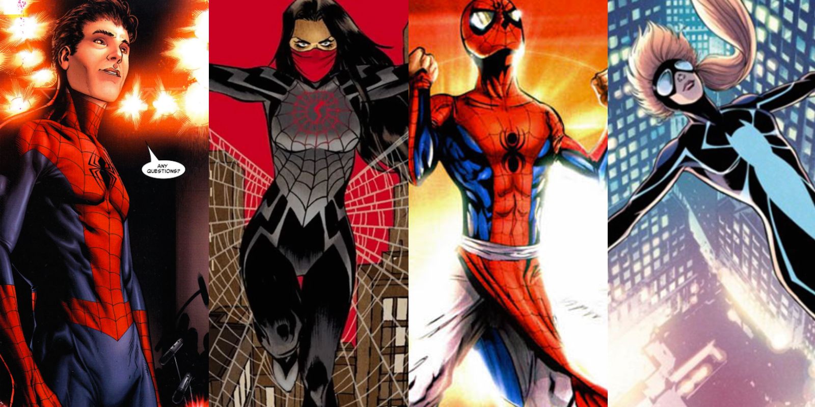 Spider-Man Characters Peter Parker Cindy Moon Pavitr Prabhakar Anya Corazon
