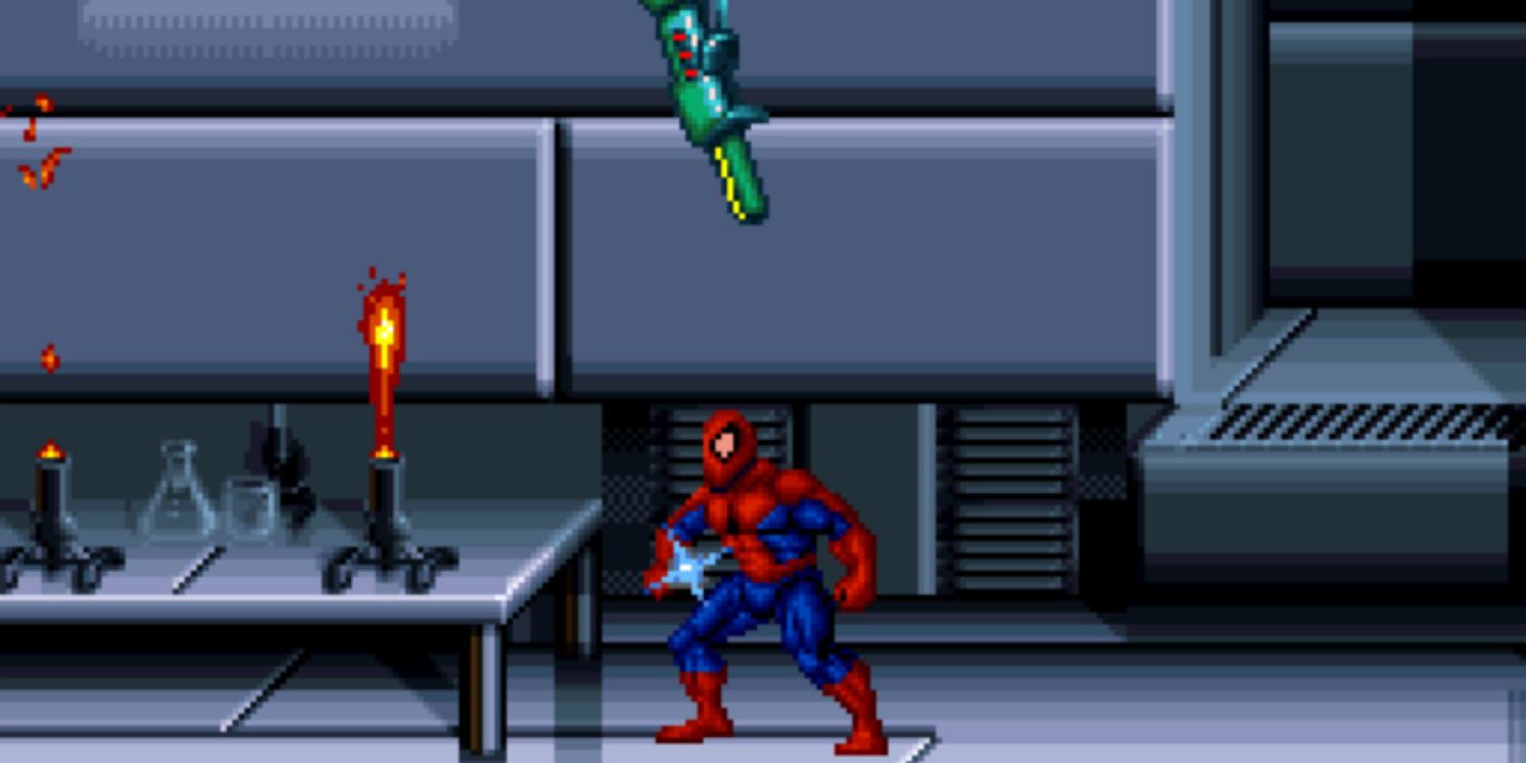 Spider-Man the Animated Series video game SNES