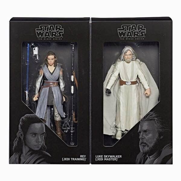 Star Wars Rey and Luke action figures