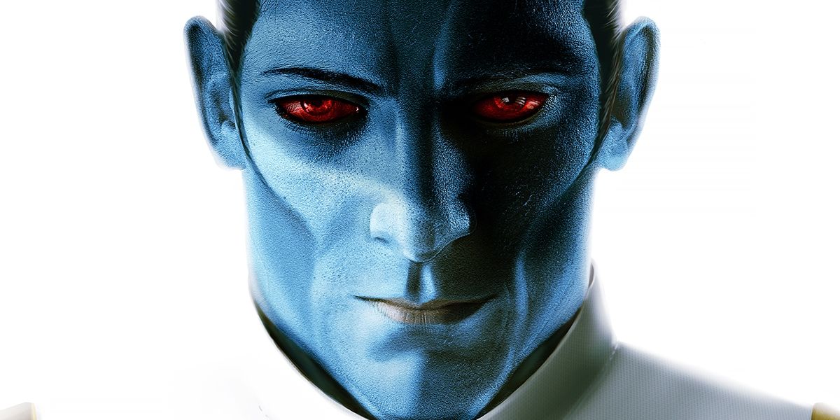 Thrawn as he was seen on the cover of his Star Wars novel.