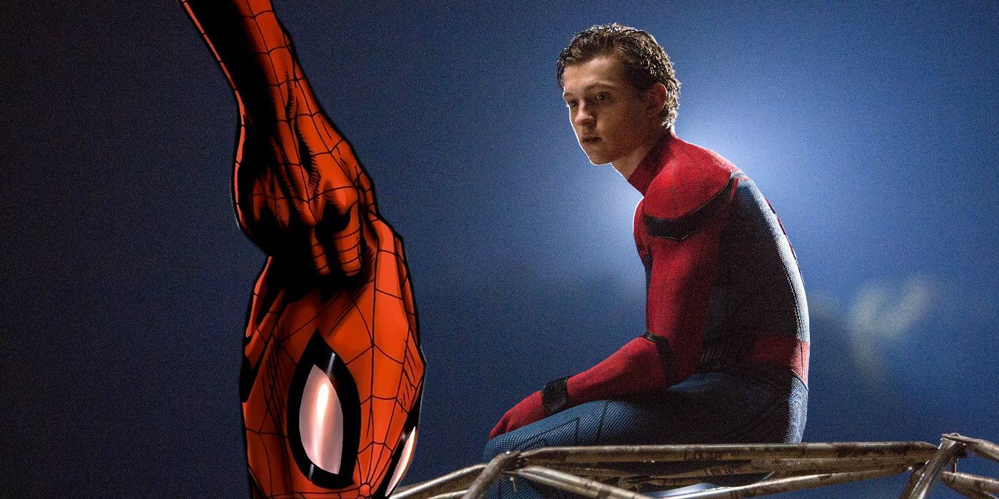Tom Holland in Spider-Man Homecoming and Civil War Mask