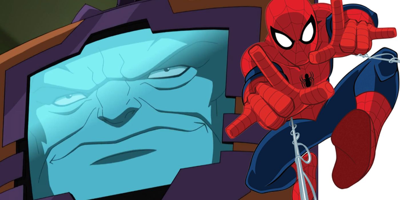 Zola alongside Spider-Man in Ultimate Spider-Man
