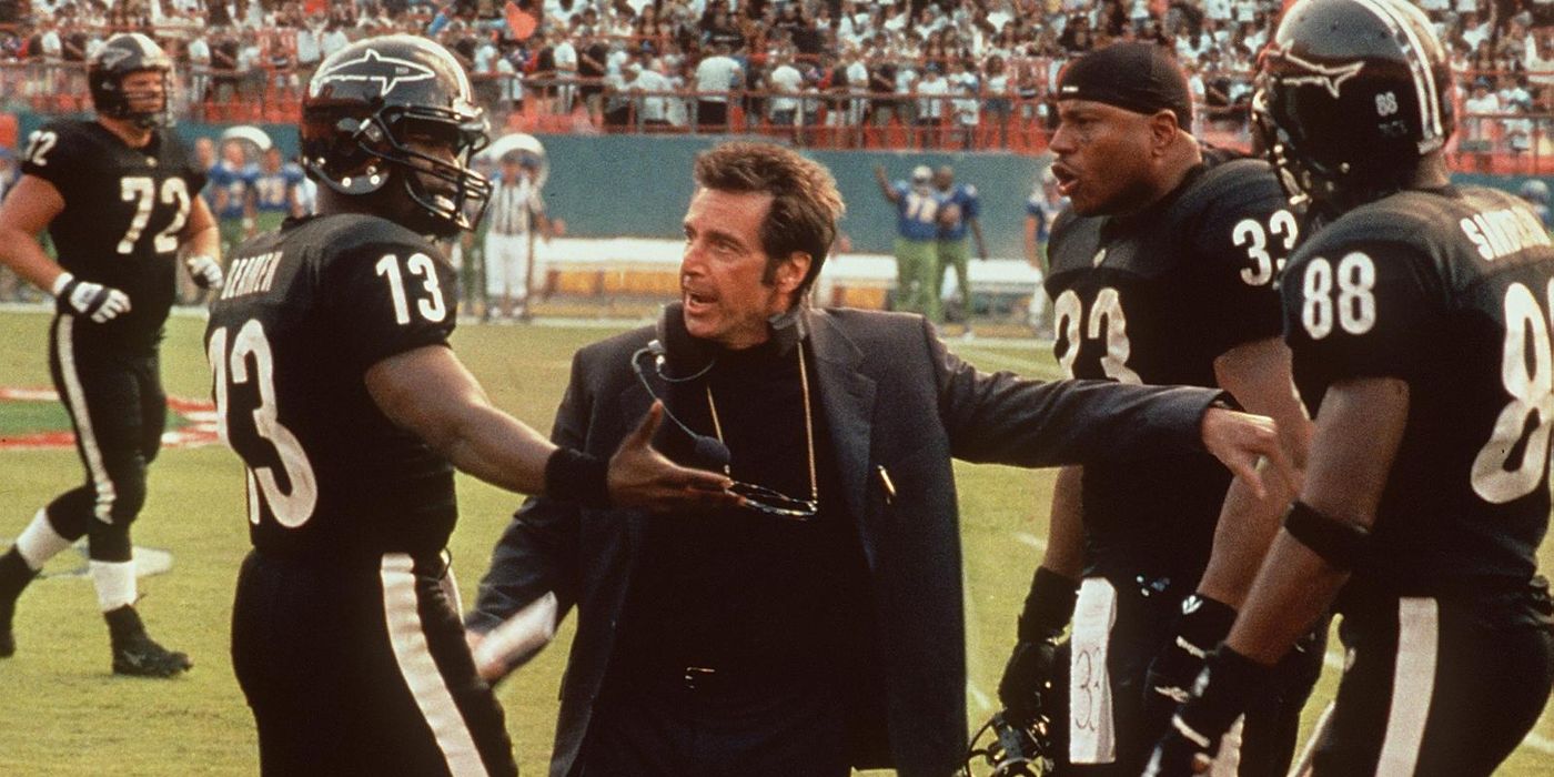 Al Pacino, Jamie Foxx and LL Cool J in Oliver Stone's Any Given Sunday