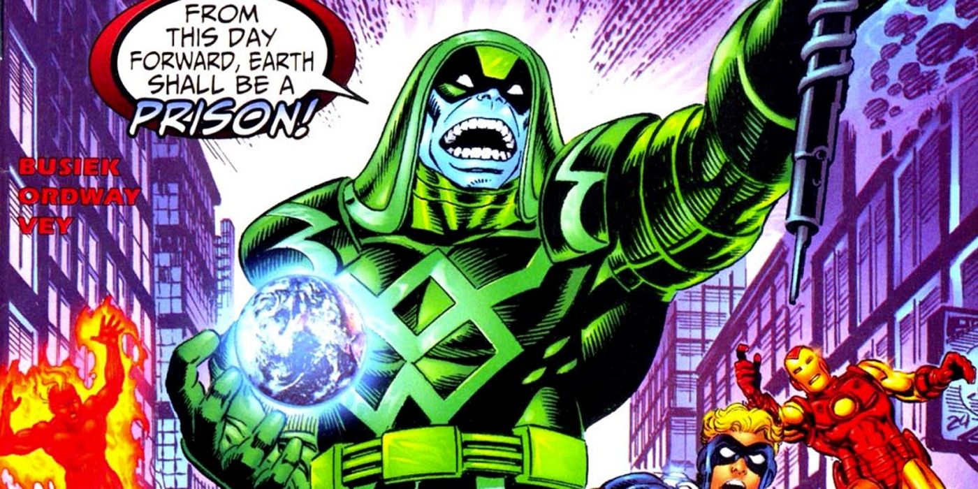 The cover of Maximum Security #1 comic, featuring Ronan the Accuser.