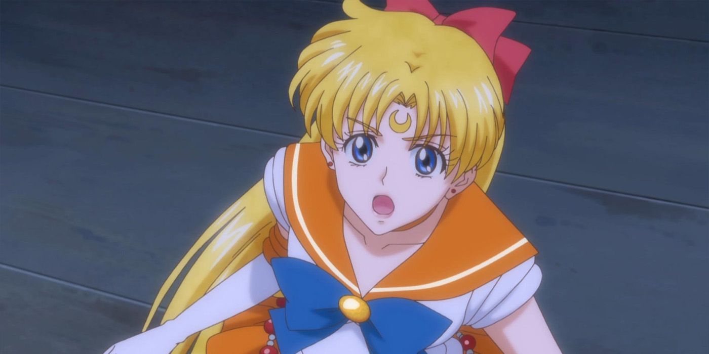 Sailor Venus looking shocked in Sailor Moon Crystal