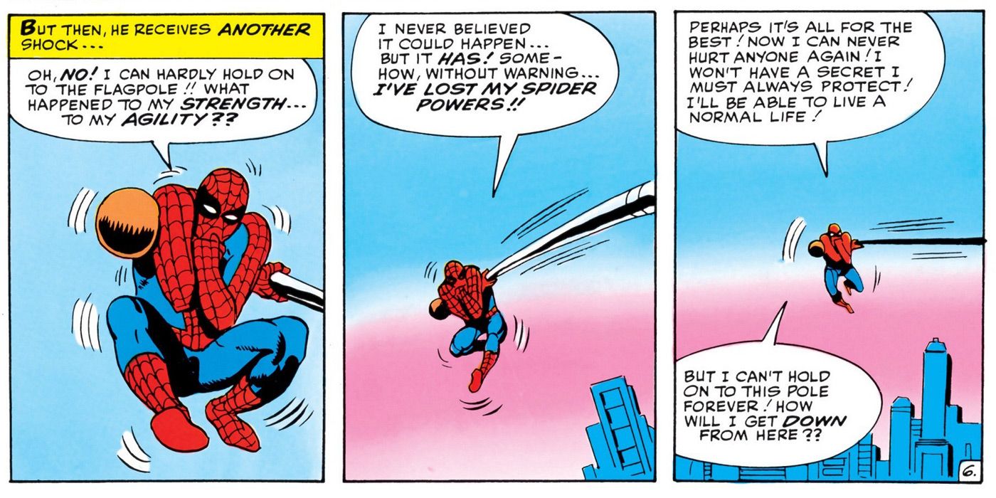 Spider-Man Annual 1 Lose Superpowers
