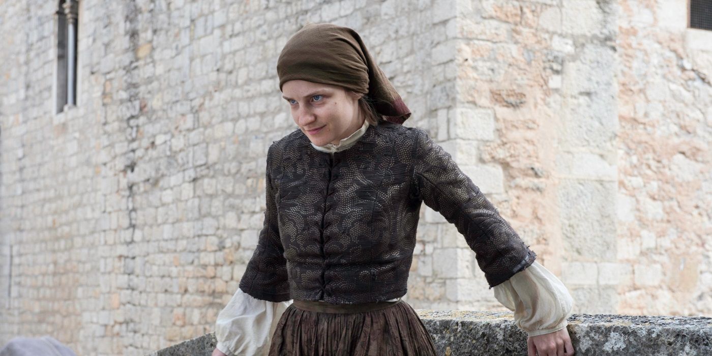 The Waif dressed in a disguise in Game of Thrones