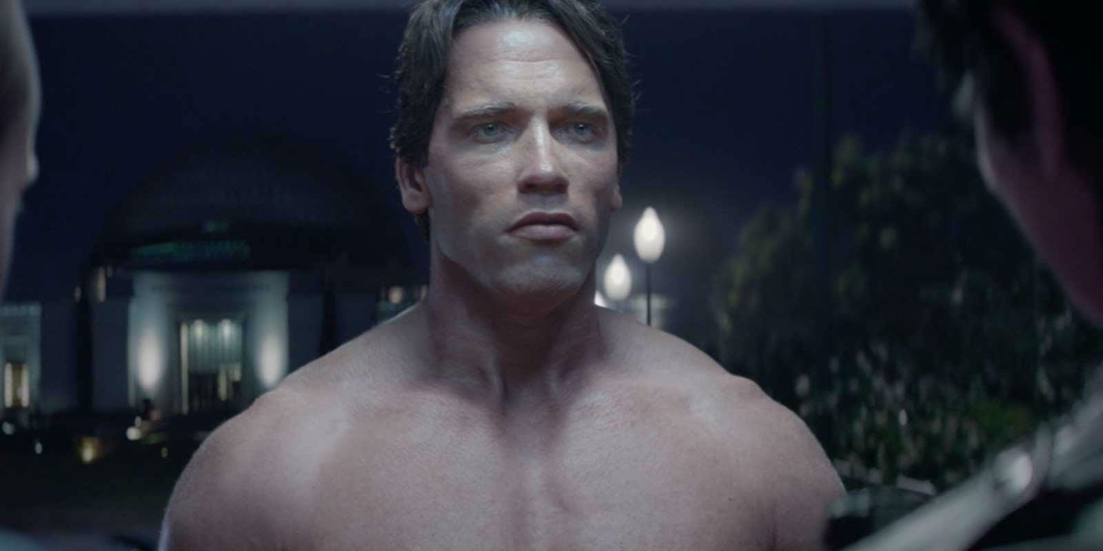 Young Arnold Schwarzenegger in Terminator Genisys