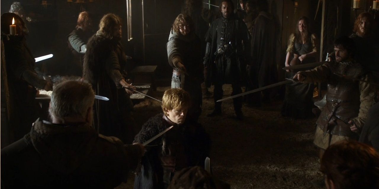 Catelyn arrests Tyrion.
