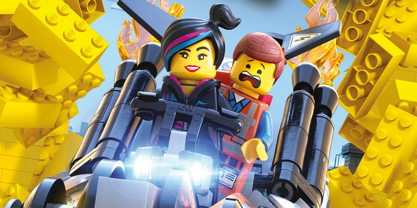 The Lego Movie poster Wild Style and Emmett on the bike