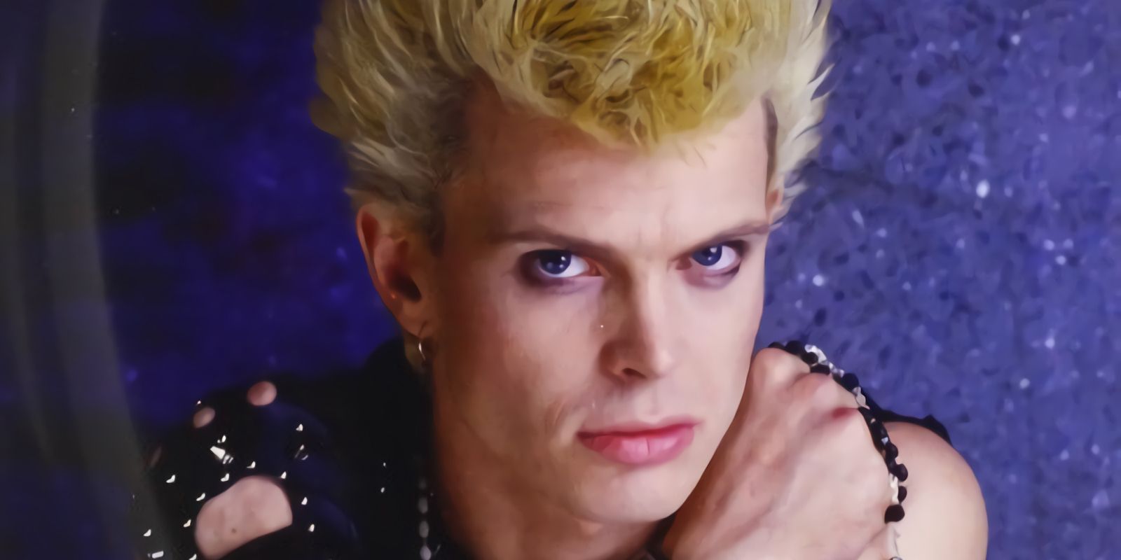 Billy Idol posed on one of his Album Covers