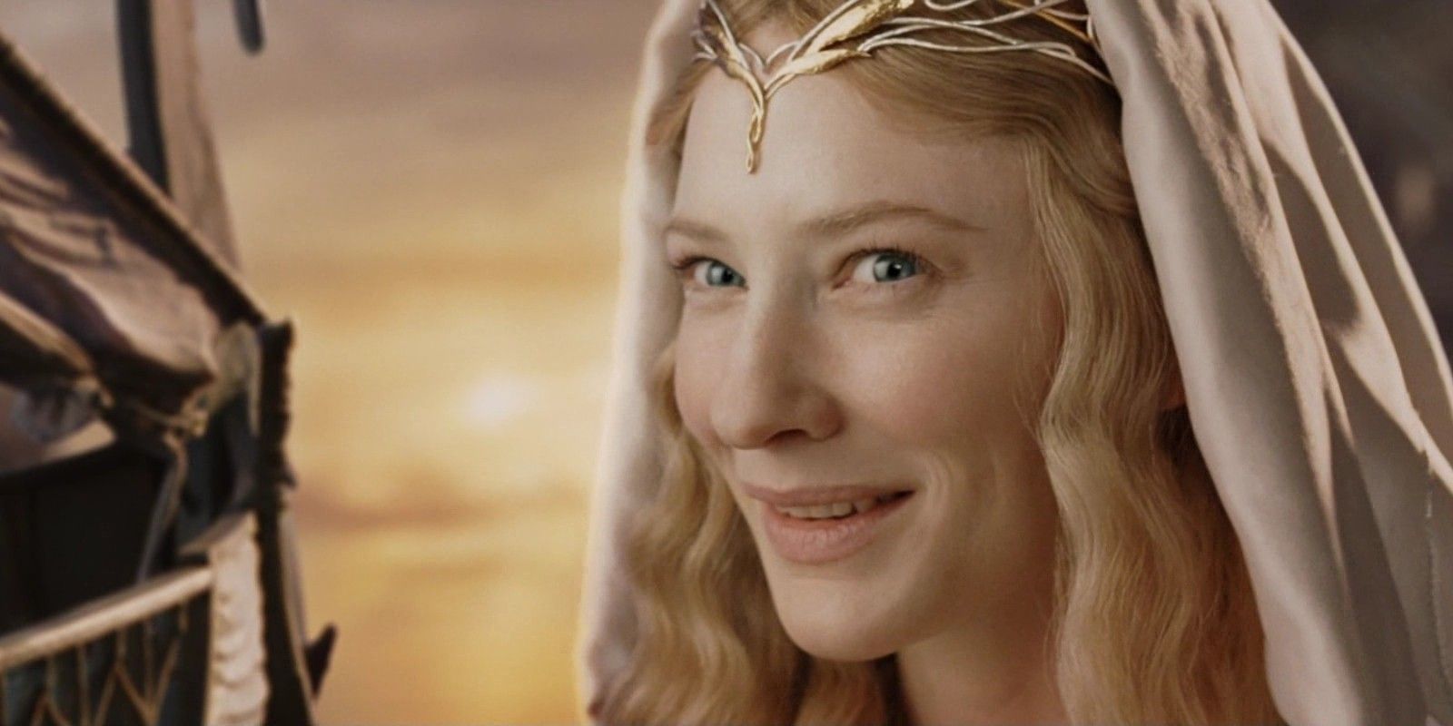 Cate Blanchett as Galadriel in The Lord of the Rings Return of the King
