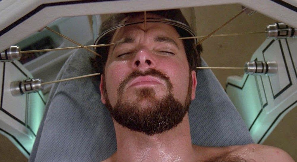 Commander Riker in a coma in Shades of Gray Star Trek The Next Generation