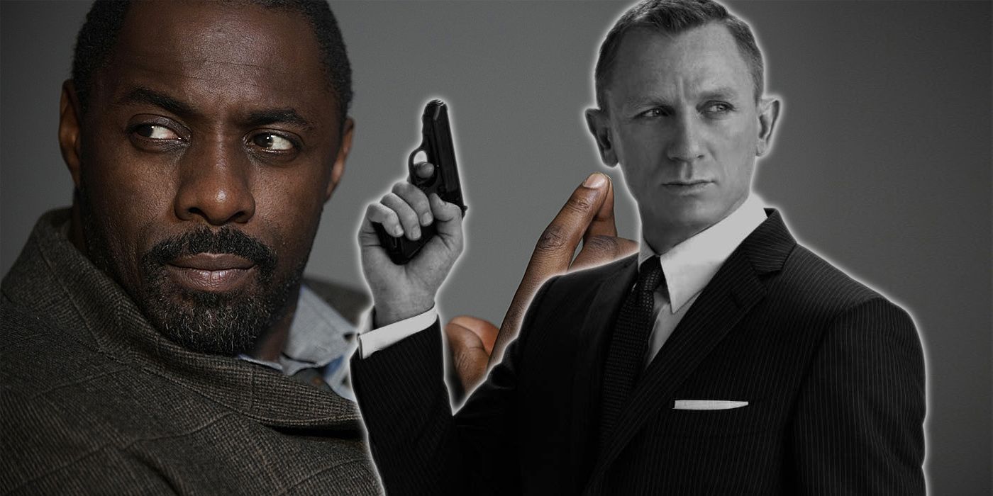 Daniel Craig as James Bond and Idris Elba as Luthor