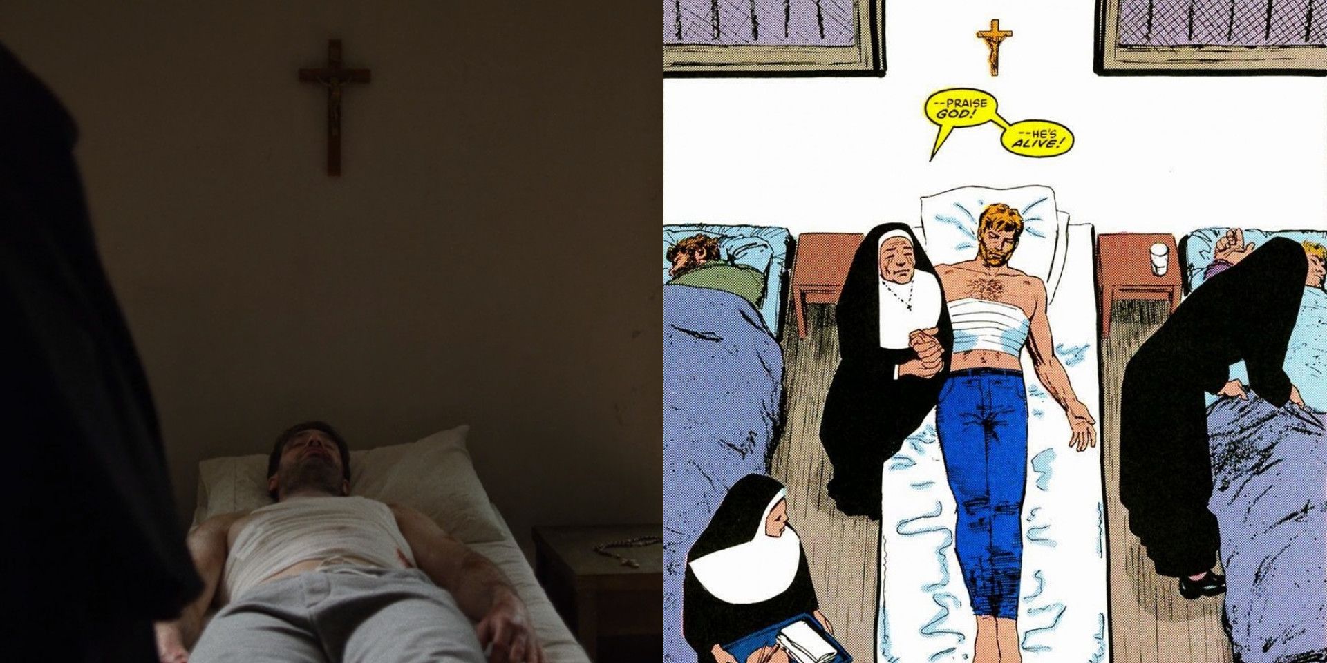 Daredevil Defenders Born Again Maggie Nun