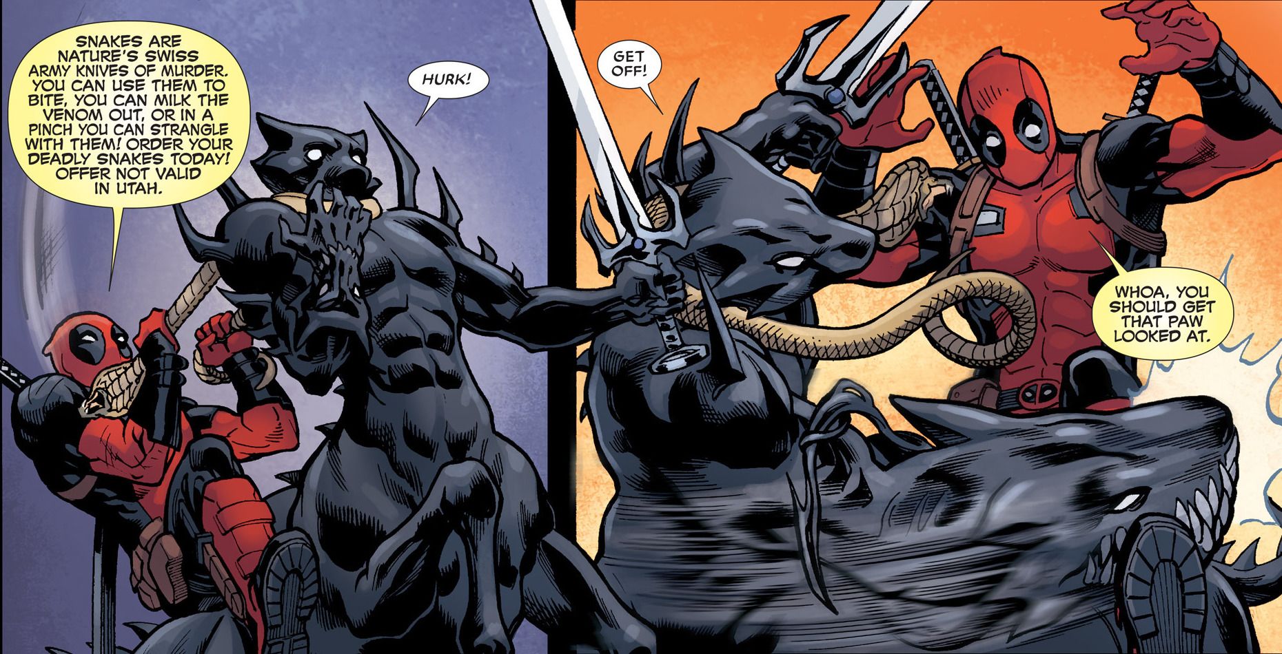 Deadpool fights Marcus in The Gauntlet 10