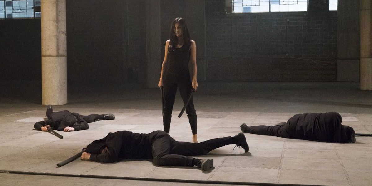Elodie Yung as Elektra in the Defenders