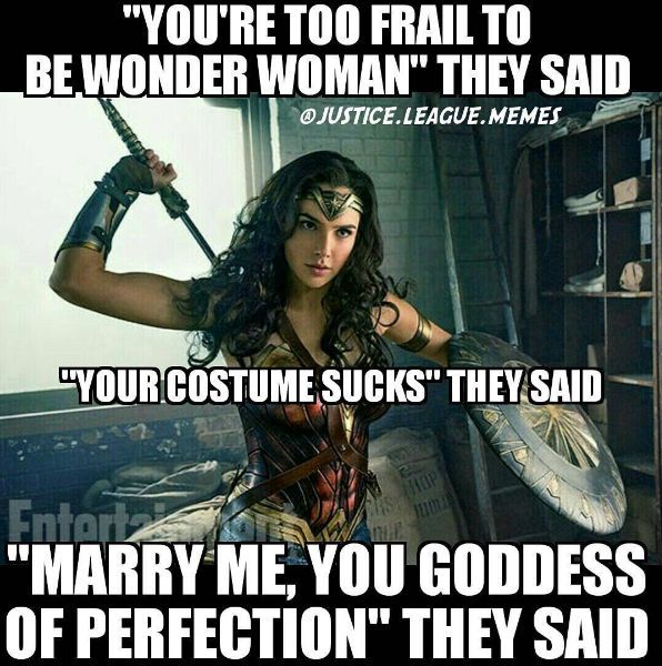 Goddess of Perfection WonderWoman Meme