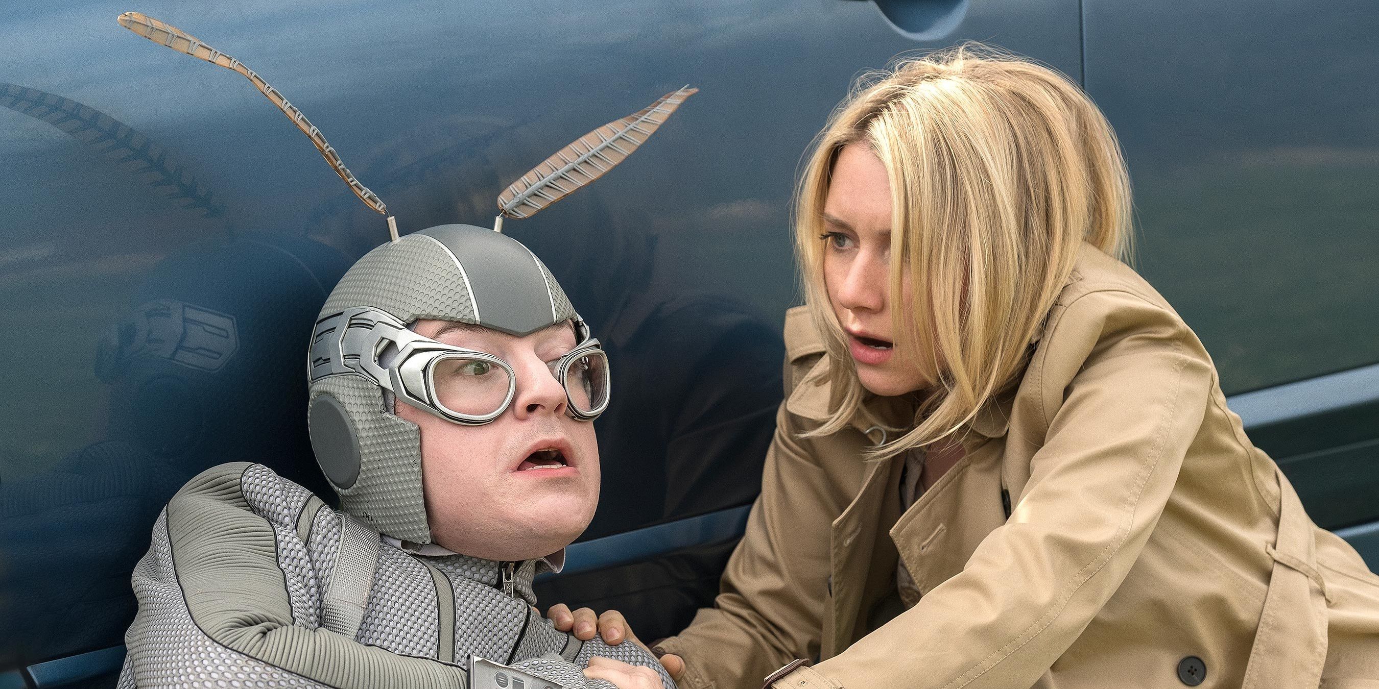 Griffin Newman and Valorie Curry in The Tick