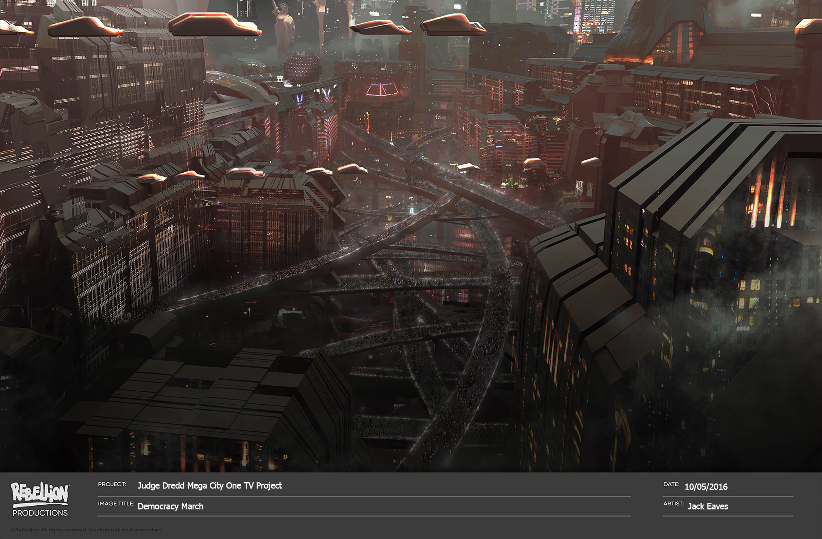 Judge Dredd TV Show Concept Art: Welcome Back to Mega-City One