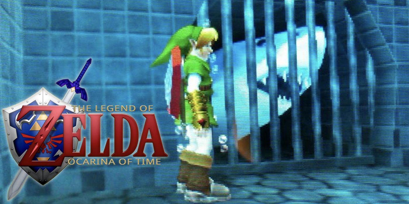 Link and Shark in Zelda Ocarina of Time