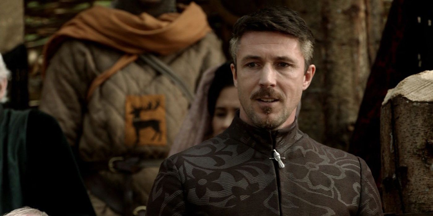 Littlefinger at a tournament on Game of Thrones