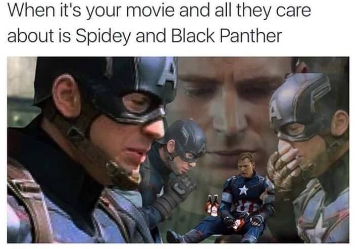 MCU memes Captain America Civil War when it's your movie and all they care about
