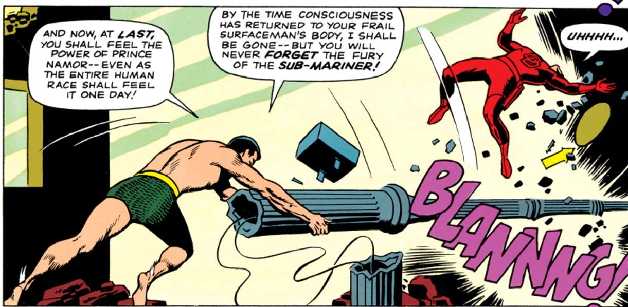 Namor the Sub-Mariner Fights Daredevil