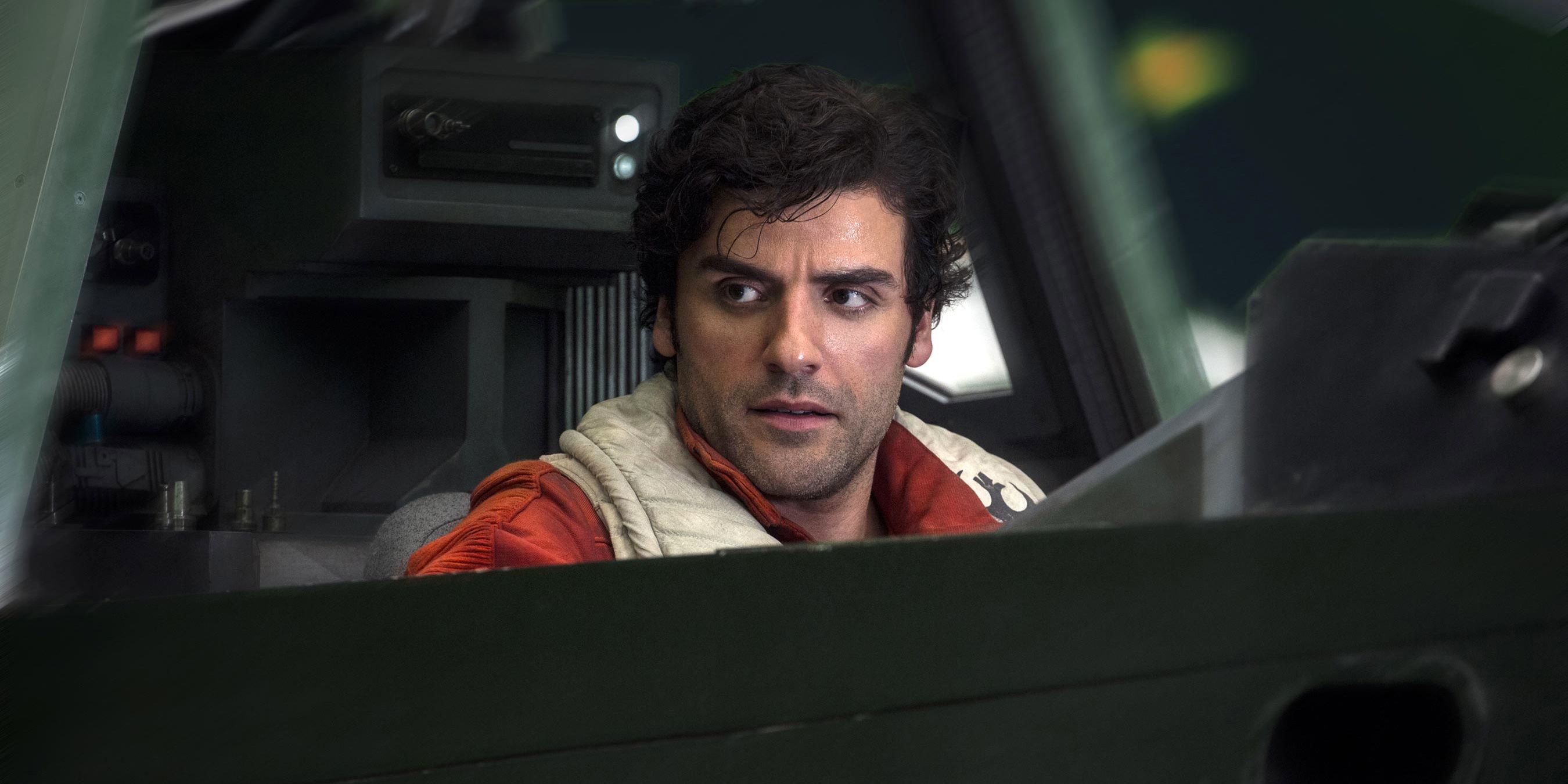 Oscar Isaac as Poe Dameron in Star Wars The Last Jedi