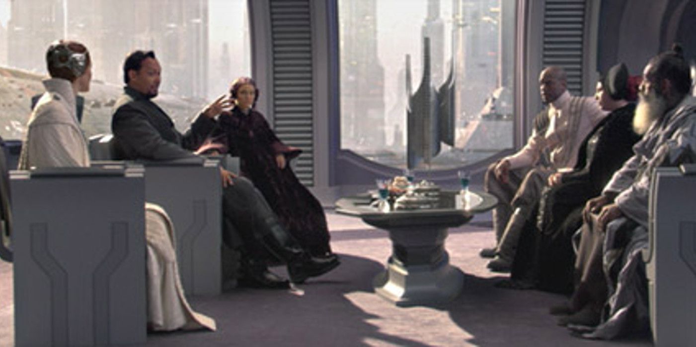 Padme and the senators deleted scene