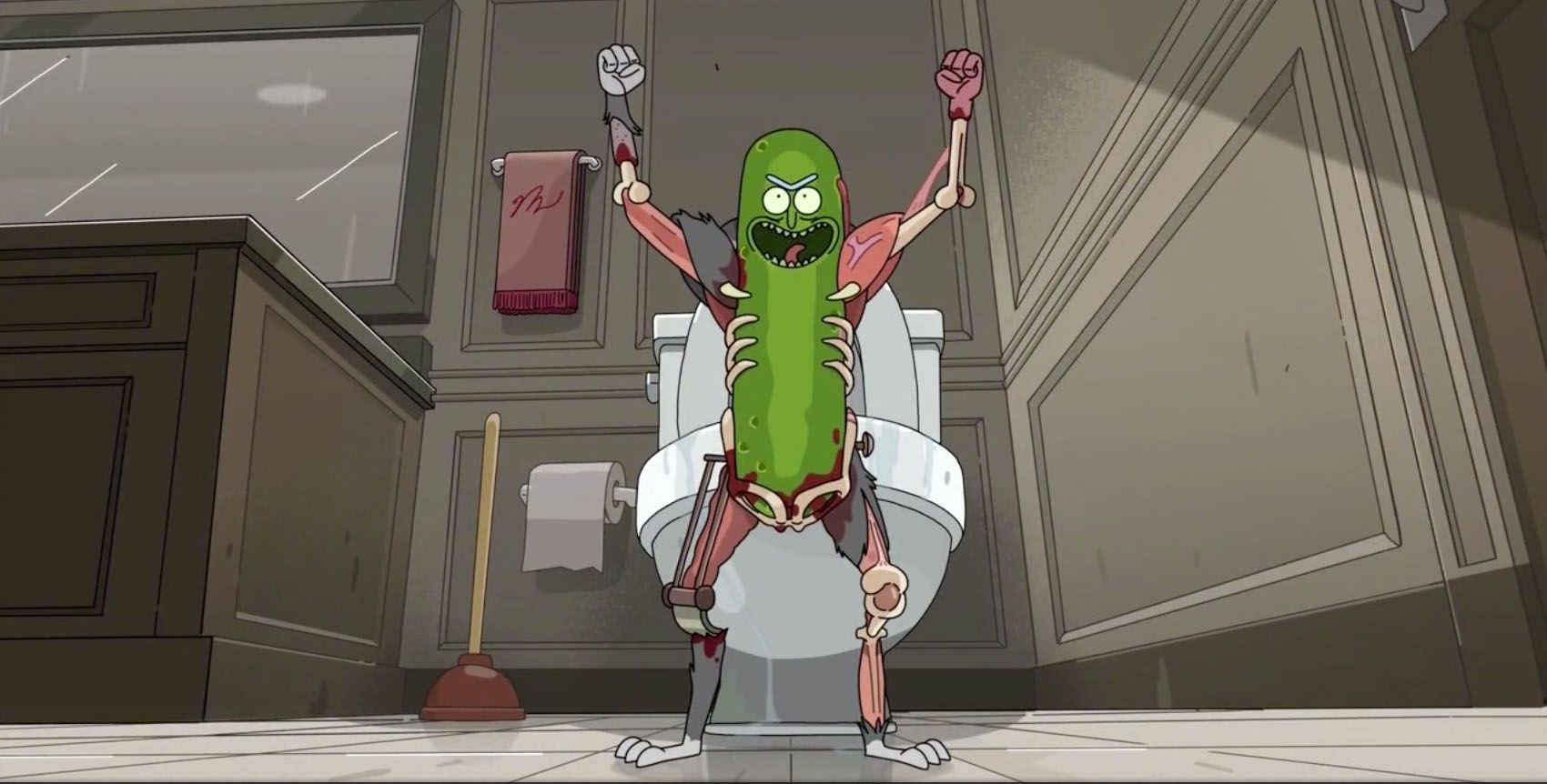 Pickle Rick violence