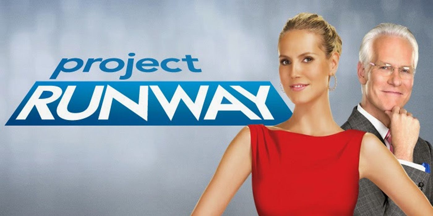 A promo picture with Heidi Klum and Tim Gunn for Project Runway