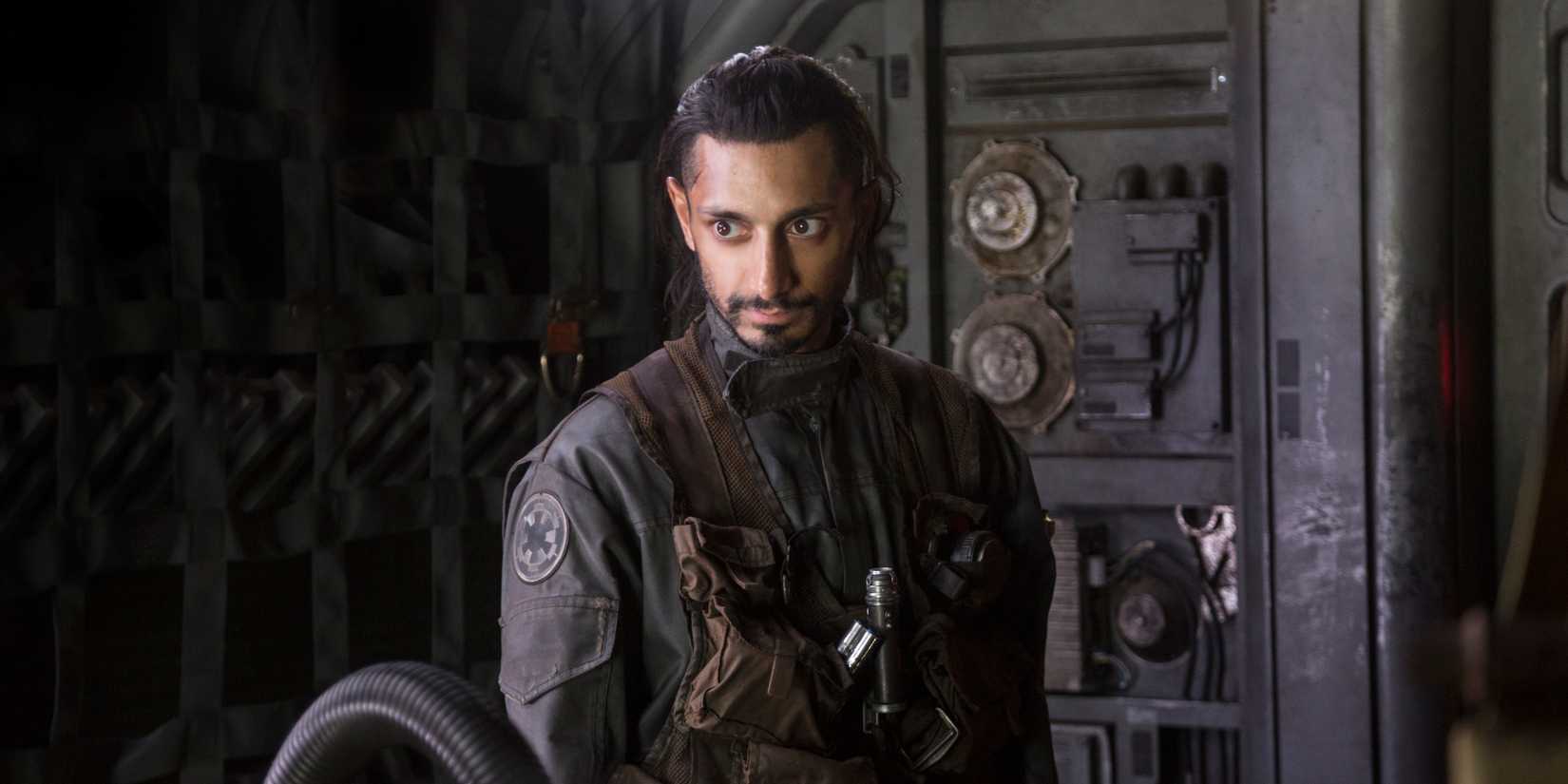 Riz Ahmed as Bodhi Rook in Rogue One: A Star Wars Story