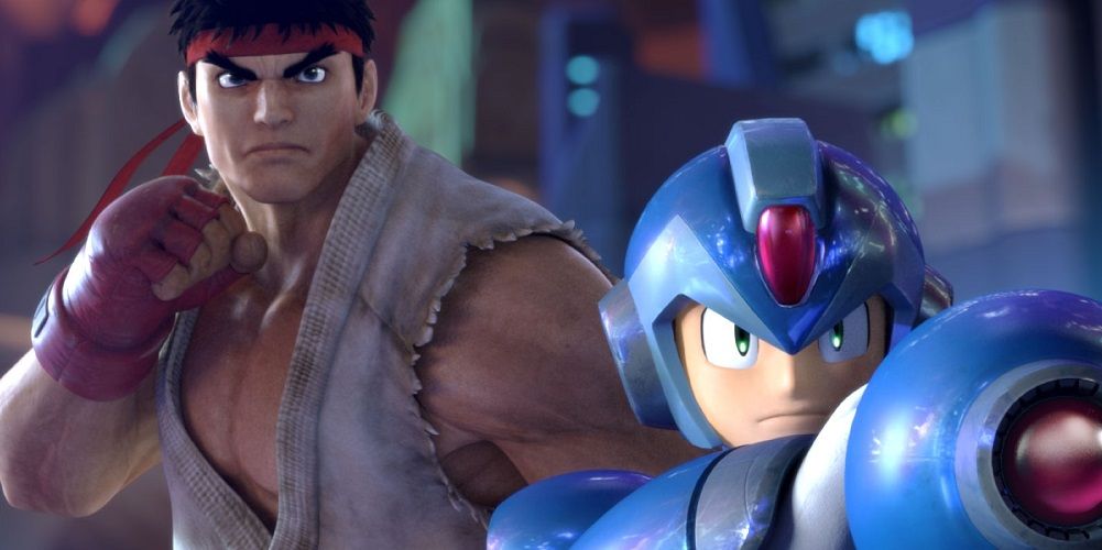 Ryu and Mega Man together