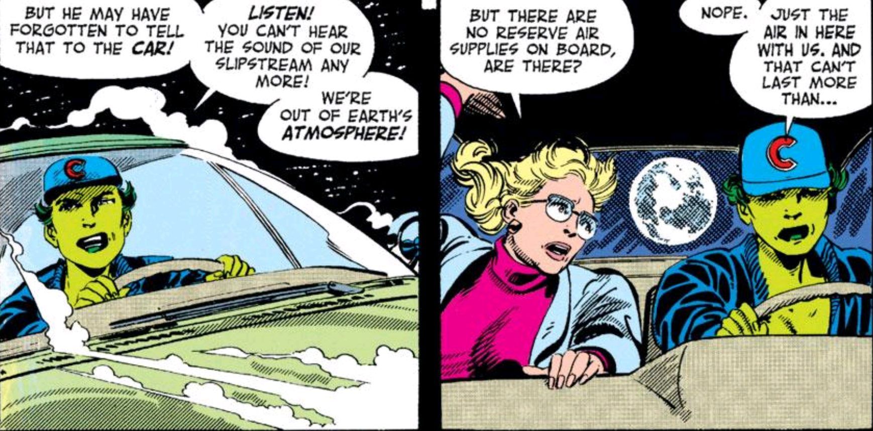 She-Hulk Pilots A Car Into Space