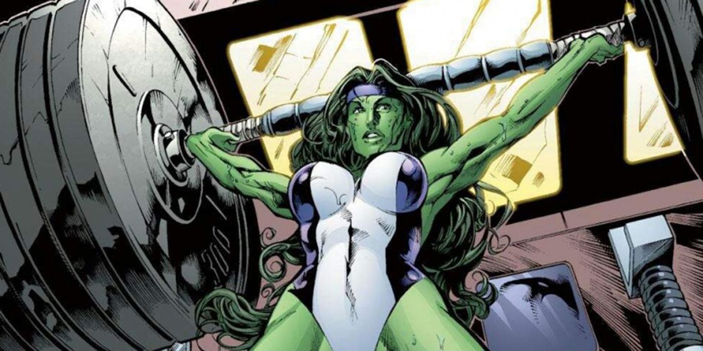 She-Hulk Working Out