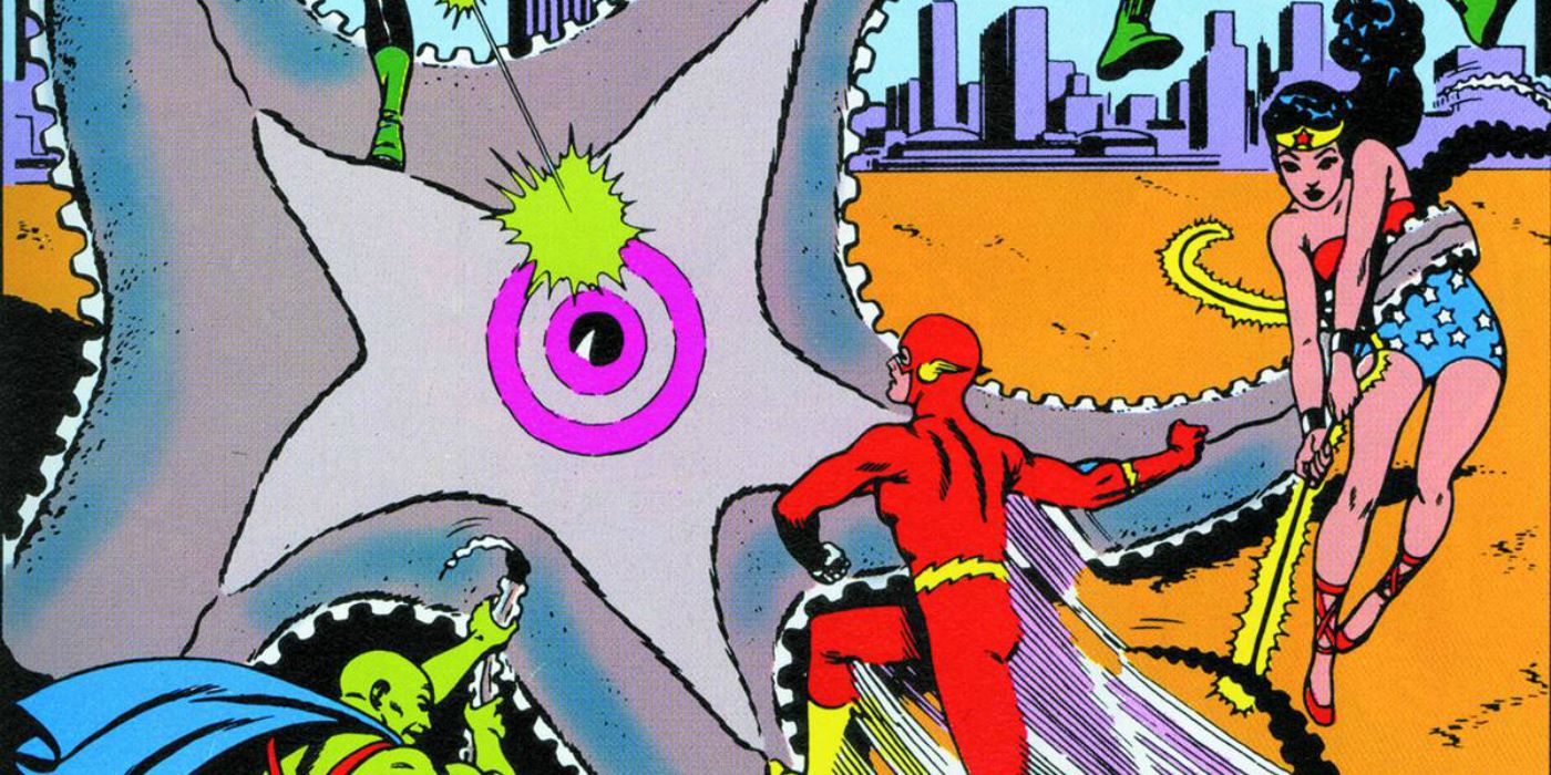 Starro fighting the Justice League in DC Comics