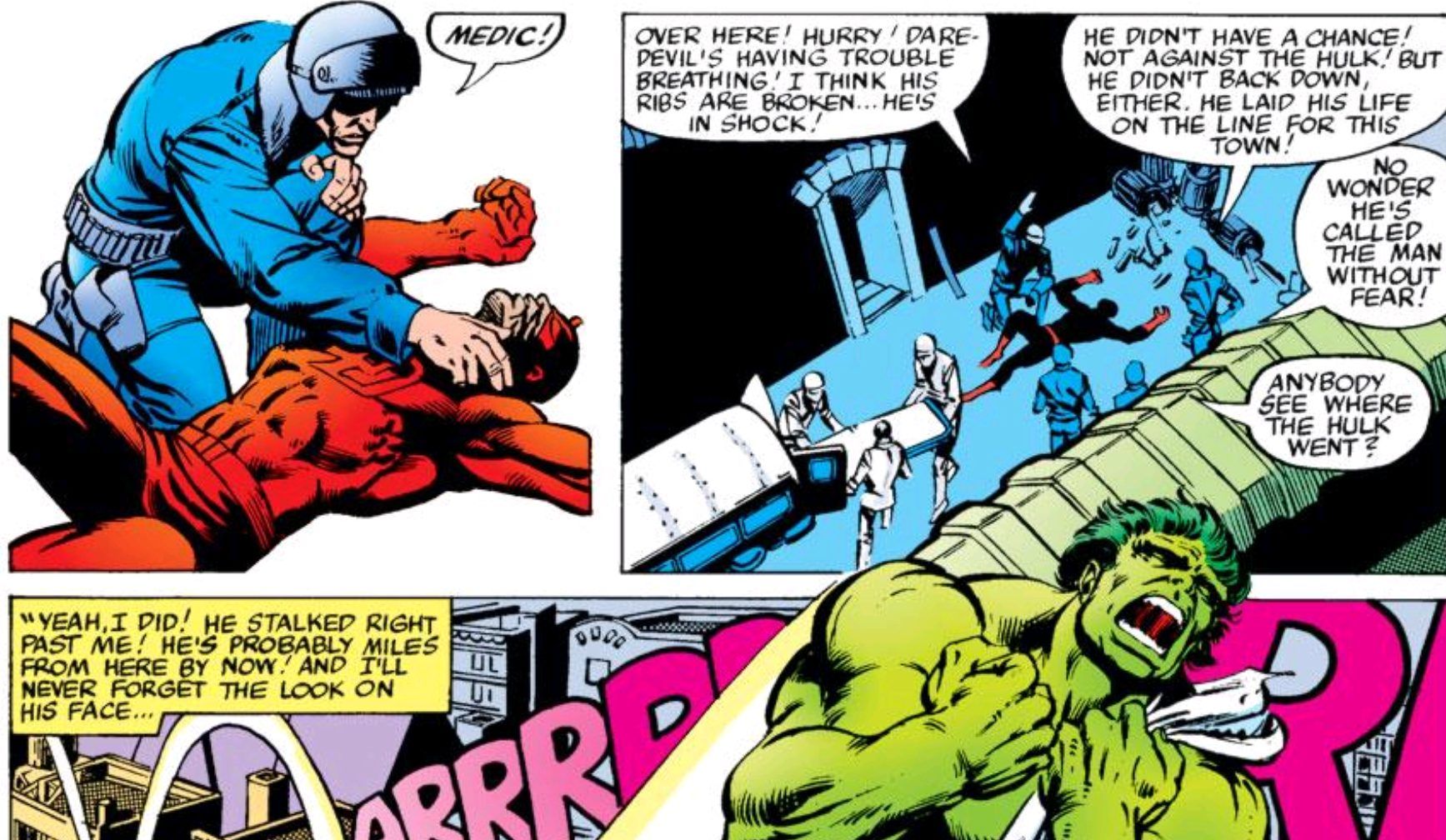 The Hulk Beats Daredevil
