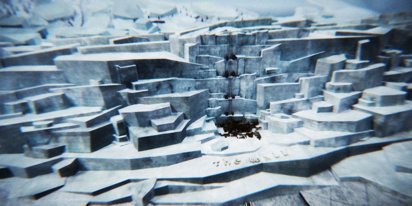 The Wall from Game of Thrones' title sequence