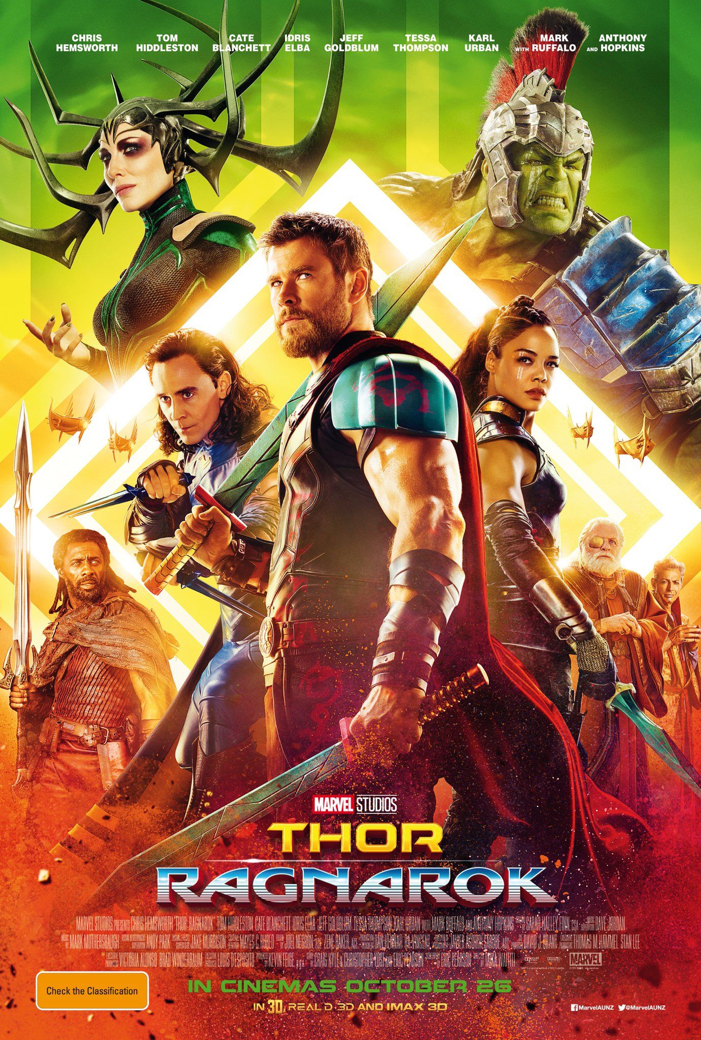 Thor Ragnarok Australia Poster