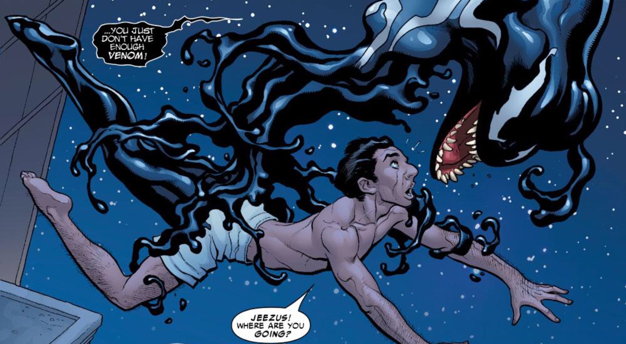 Venom leaves Angelo Fortunato in Marvel Knights Spider-Man 8