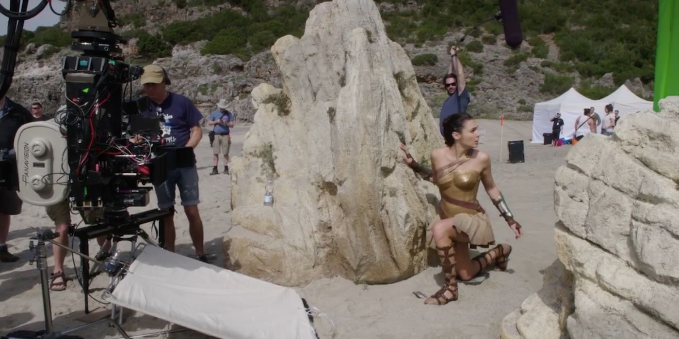 Wonder Woman Behind the Scenes of the Beach Battle